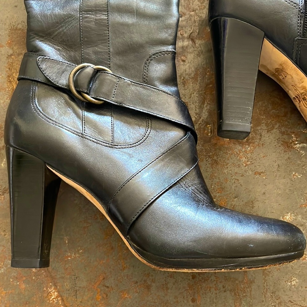 Cole Haan tall shaft leather boot. Size 7